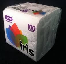929 Servilleta Iris Doblada (caja)  30/100